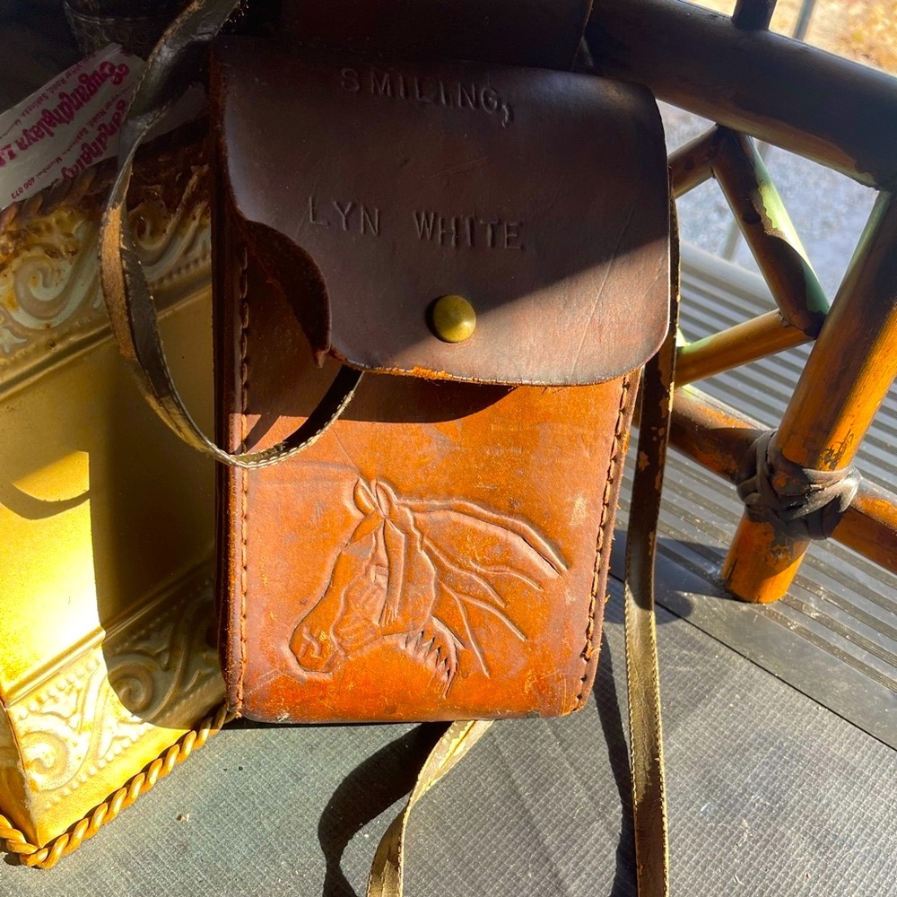 1970s Horse Leather Pouch Holster